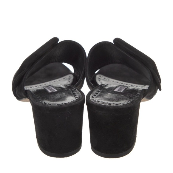 MANOLO BLAHNIK Titubanew 50 buckled suede sandals - Picture 6 of 11